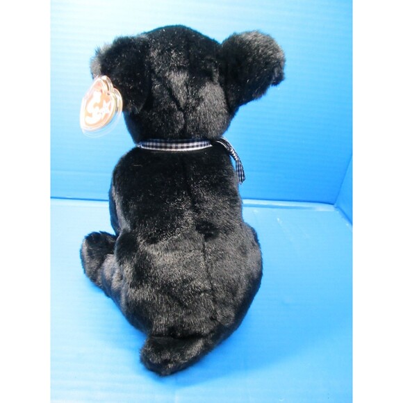 VTG TY Beanie Buddy LUKE Black Lab Dog 10" Plush Stuffed Animal Toy 2001 W/Tag - Picture 6 of 12